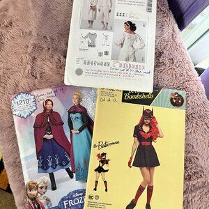 3 Cosplay Sewing Patterns - Simplicity/Burda - CUT